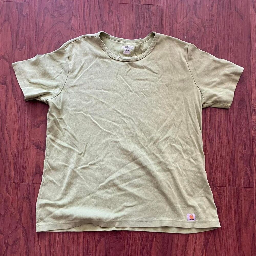 Carhartt Women's Green and Khaki T-shirt